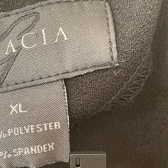 🏈FINAL DROP🏈 NWT Gracia Black dress with ferric ruffle XL - Picture 2 of 6